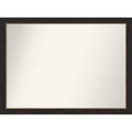 42" x 31" Non-Beveled Accent Bronze Narrow Wall Mirror - Amanti Art