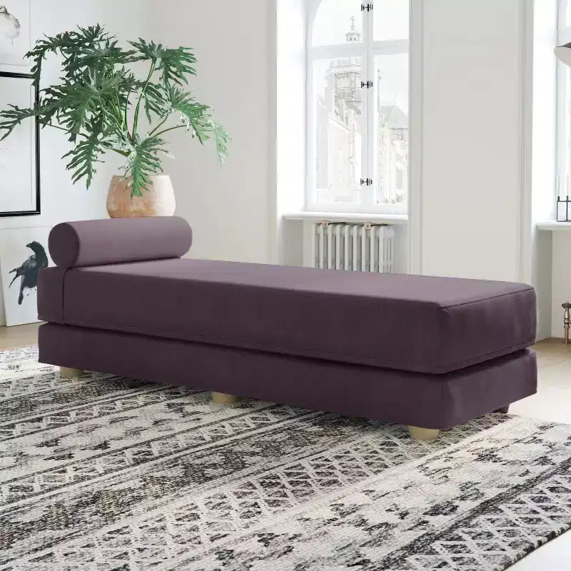 Jaxx Alon Canapé-lit / Lit escamotable grand lit (Queen) – Microvelours