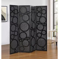 Roundhill Furniture Tavari 4-Panel Room Divider, Decorative Folding Freestanding Privacy Screen