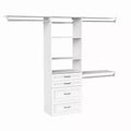 25 in. Suite Symphony Hanging Tower with 3 Top Shelves & 4 Drawers Kit - ClosetMaid