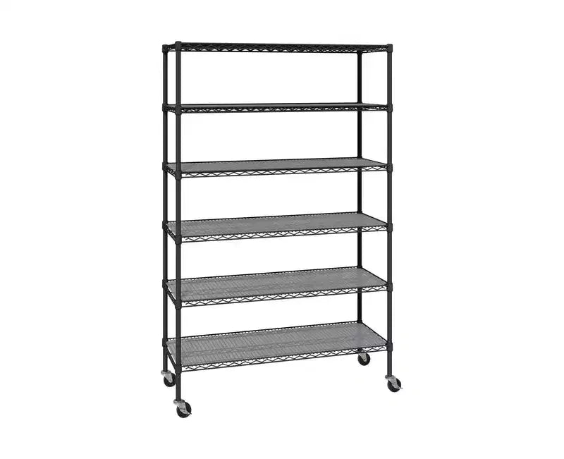 Étagère de rangement en fil d'acier 6 niveaux UltraDurable Seville Classics homologuée NSF, 48 x 18 po