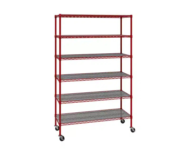 Étagère de rangement en fil d'acier 6 niveaux UltraDurable Seville Classics homologuée NSF, 48 x 18 po