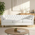 Christopher Knight Home Simran Transitional 79.5 3-Seater Sofa with Flared Arms and Nailhead Trim