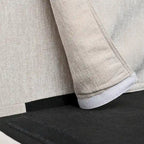 Canapé spacieux 4 places beige 107,87 avec pouf mobile