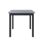 Table de salle à manger hauteur comptoir 5 pièces avec table rectangulaire et 4 chaises rembourrées à dossier haut
