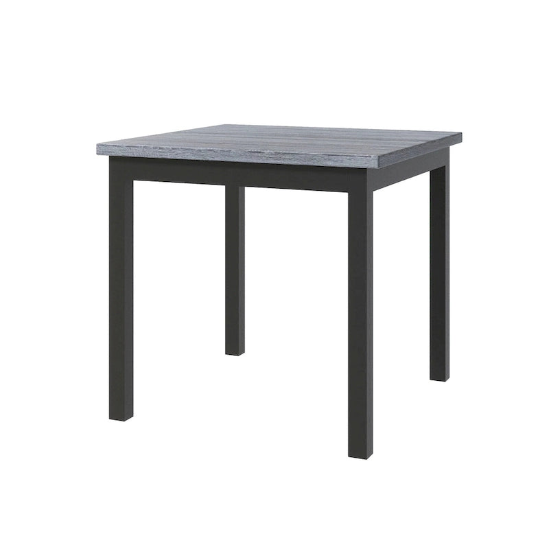 Table de salle à manger hauteur comptoir 5 pièces avec table rectangulaire et 4 chaises rembourrées à dossier haut