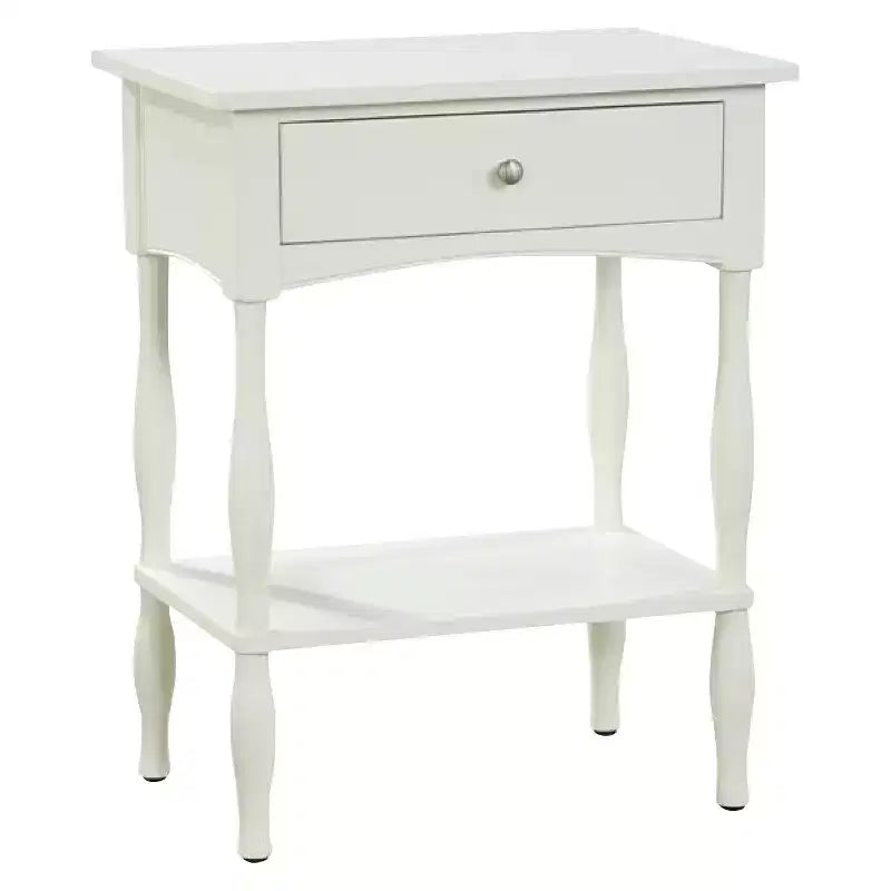 Table d'appoint de style Shaker avec tiroir et étagère - Meubles Alaterre