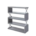 54.38" Duvall 5-Tier Open Bookcase Gray - miBasics