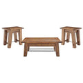 48" Durango Coffee Table & 2 End Tables Dark Brown - Alaterre Furniture