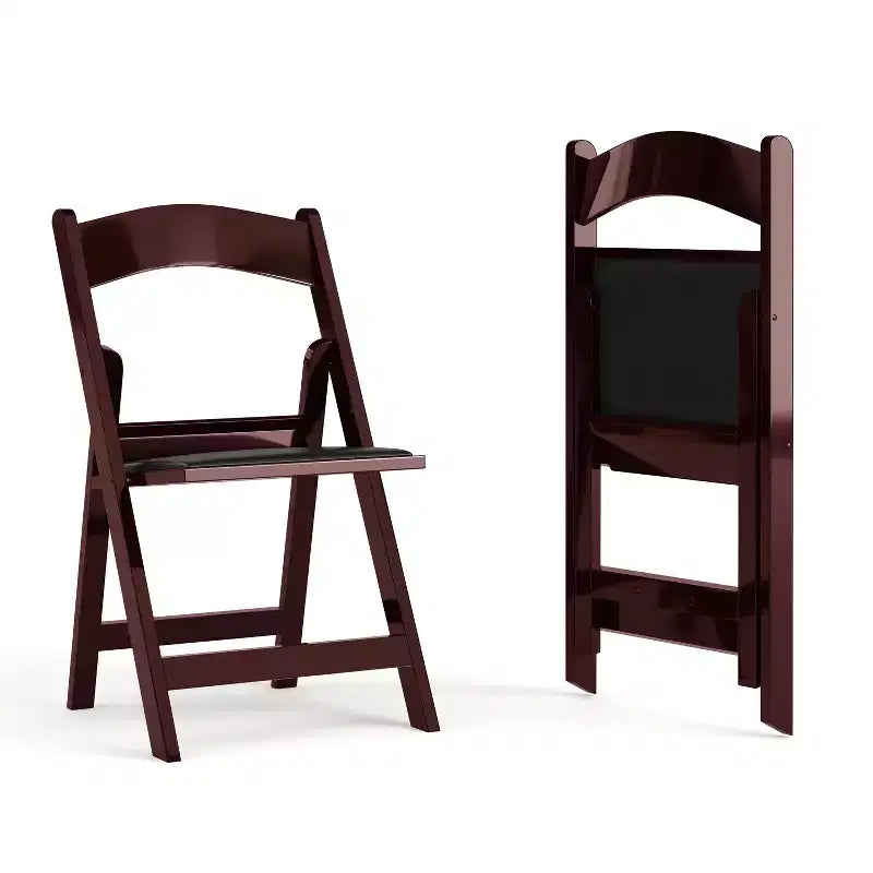 Chaise pliante Hercules de Flash Furniture – Lot de 2 chaises d'événement en résine d'une capacité de 360 kg
