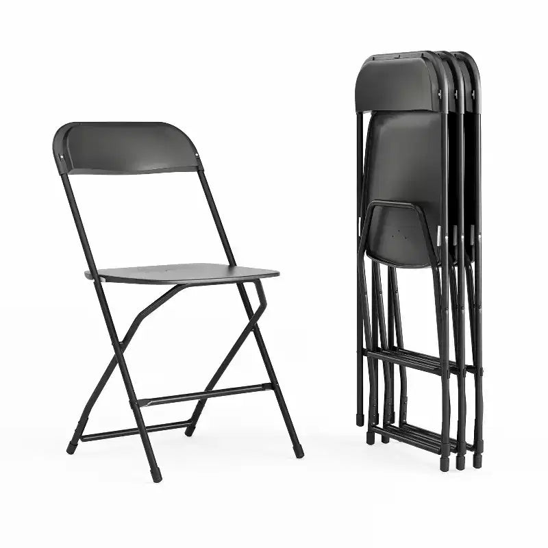 Chaise pliante en plastique Emma et Oliver de 295 kg, qualité supérieure, pour maison et événements (lot de 4)