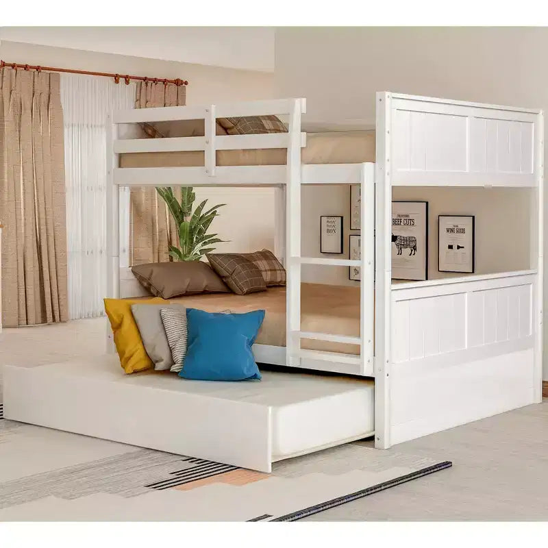Lit superposé double avec lit gigogne double-ModernLuxe