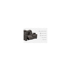 Causeuse inclinable électrique grise avec console - 71,75 L x 39 P x 44 H