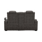 Causeuse inclinable électrique grise avec console - 71,75 L x 39 P x 44 H