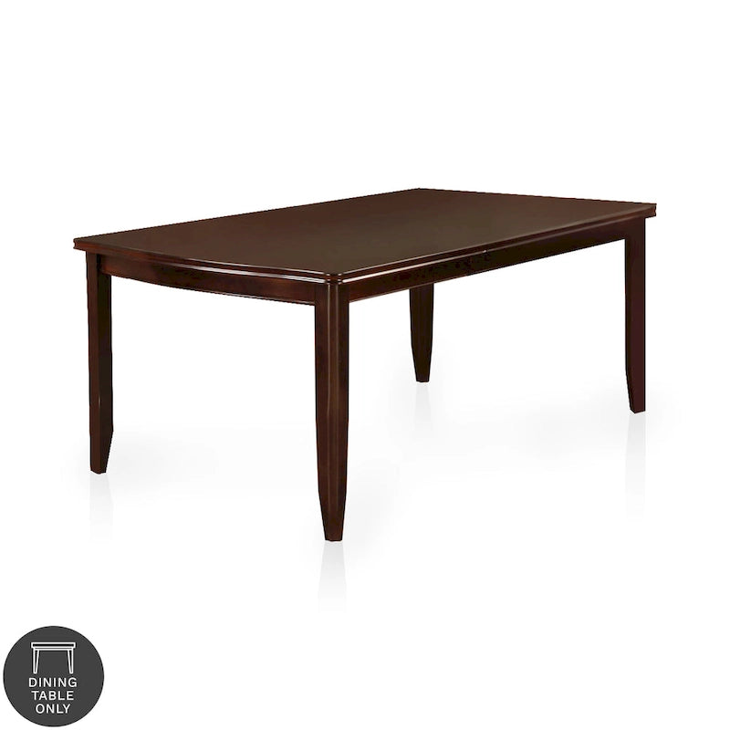 Table à manger extensible en bois Espresso de 78 pouces