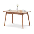 Table à manger télescopique en bois de chêne massif naturel - S.O.