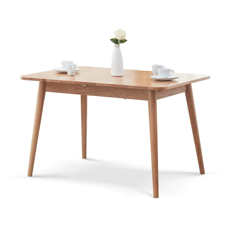 Table à manger télescopique en bois de chêne massif naturel - S.O.