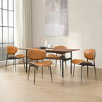 Chaises de salle à manger modernes en bois courbé (2 chaises)