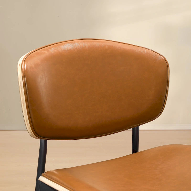 Chaises de salle à manger modernes en bois courbé (2 chaises)