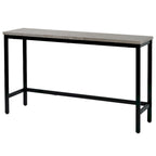 Table de salle à manger extra longue avec 3 tabourets de bar