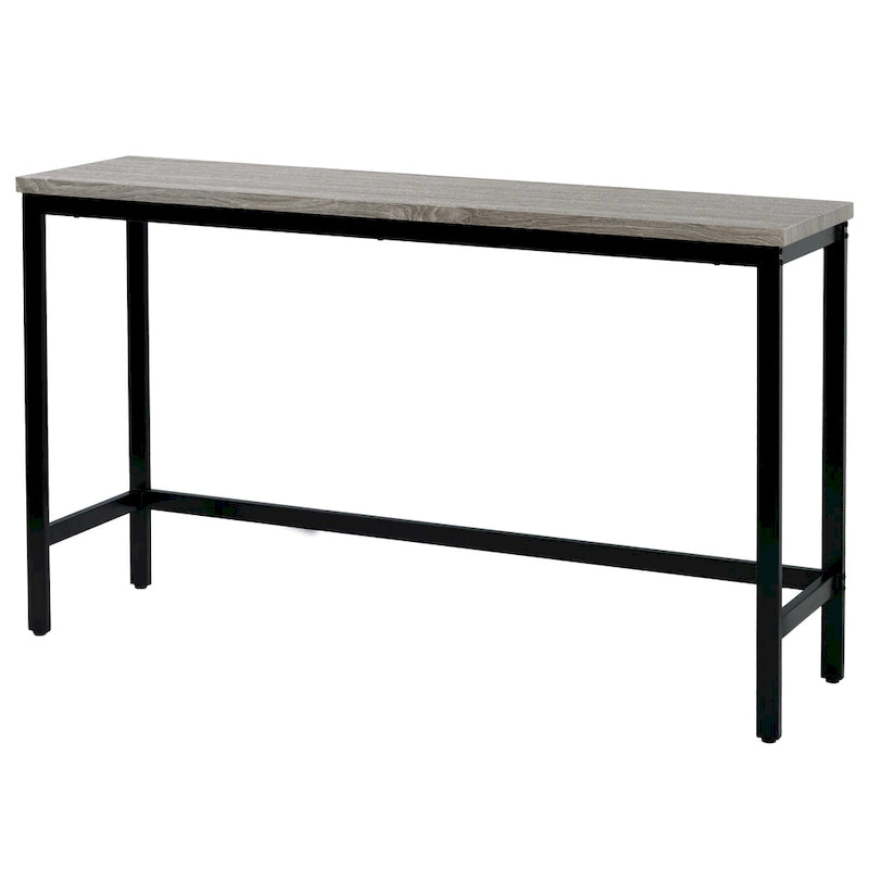 Table de salle à manger extra longue avec 3 tabourets de bar