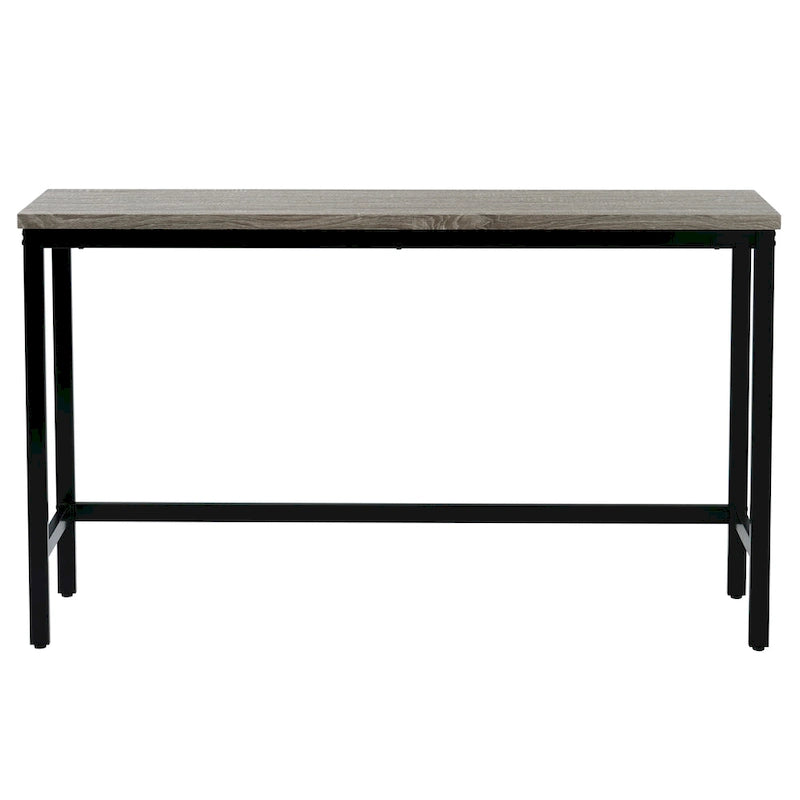 Table de salle à manger extra longue avec 3 tabourets de bar