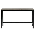 Table de salle à manger extra longue avec 3 tabourets de bar