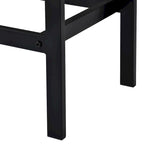 Table de salle à manger extra longue avec 3 tabourets de bar