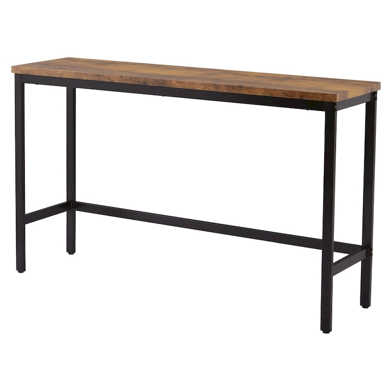 Table de salle à manger extra longue avec 3 tabourets de bar