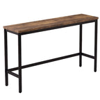 Table de salle à manger extra longue avec 3 tabourets de bar