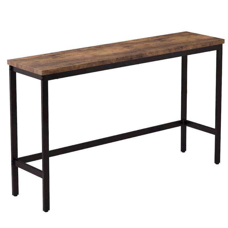 Table de salle à manger extra longue avec 3 tabourets de bar