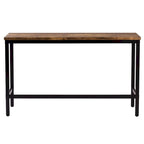 Table de salle à manger extra longue avec 3 tabourets de bar