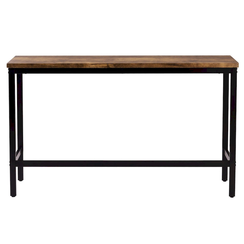 Table de salle à manger extra longue avec 3 tabourets de bar