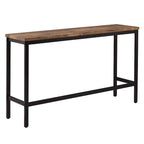 Table de salle à manger extra longue avec 3 tabourets de bar