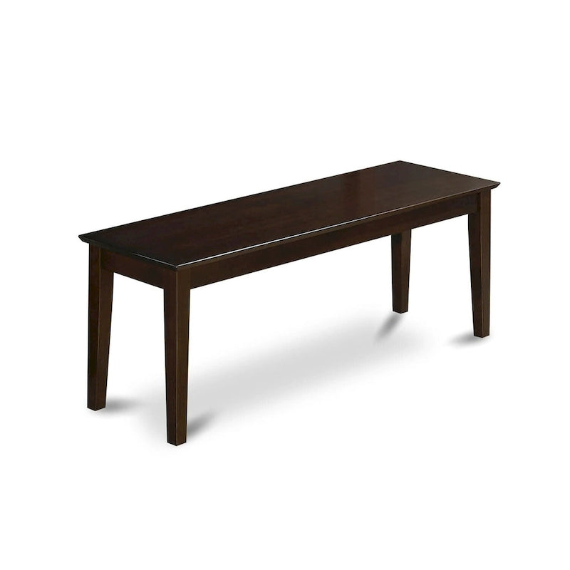 Banc de salle à manger avec assise en bois, 130x38x46 cm, (Options de finition)