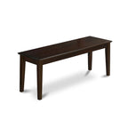 Banc de salle à manger avec assise en bois, 130x38x46 cm, (Options de finition)