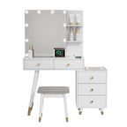 5 drawers Dressing table set with plugs