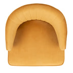 Fauteuil d'appoint à dossier haut en velours - 26,8 x 28 x 31,9