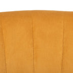 Fauteuil d'appoint à dossier haut en velours - 26,8 x 28 x 31,9