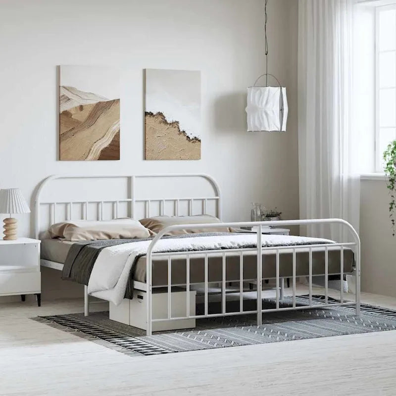 Cadre de lit en métal de 30,5 cm, sans matelas