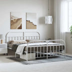 Cadre de lit en métal de 30,5 cm, sans matelas