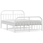 Cadre de lit en métal de 30,5 cm, sans matelas