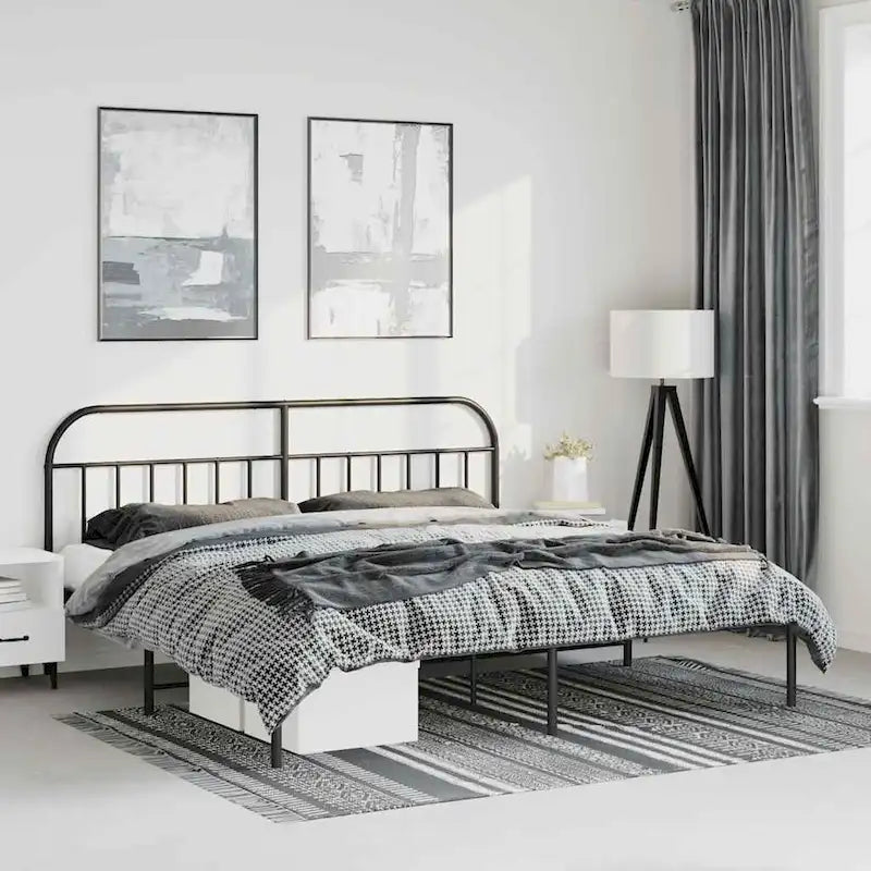 Cadre de lit en métal de 30,5 cm, sans matelas