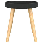 Table d'appoint ronde en bois d'ingénierie et pin massif - 15x15x15.7