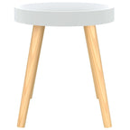 Table d'appoint ronde en bois d'ingénierie et pin massif - 15x15x15.7
