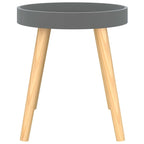 Table d'appoint ronde en bois d'ingénierie et pin massif - 15x15x15.7