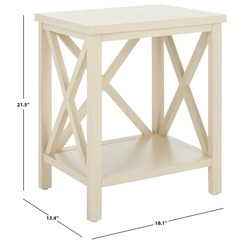 Table d'appoint avec croix - 18,1 x 13,4 x 21,5