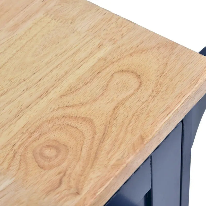Desserte de cuisine à roulettes, Meuble de rangement, Plateau en bois massif