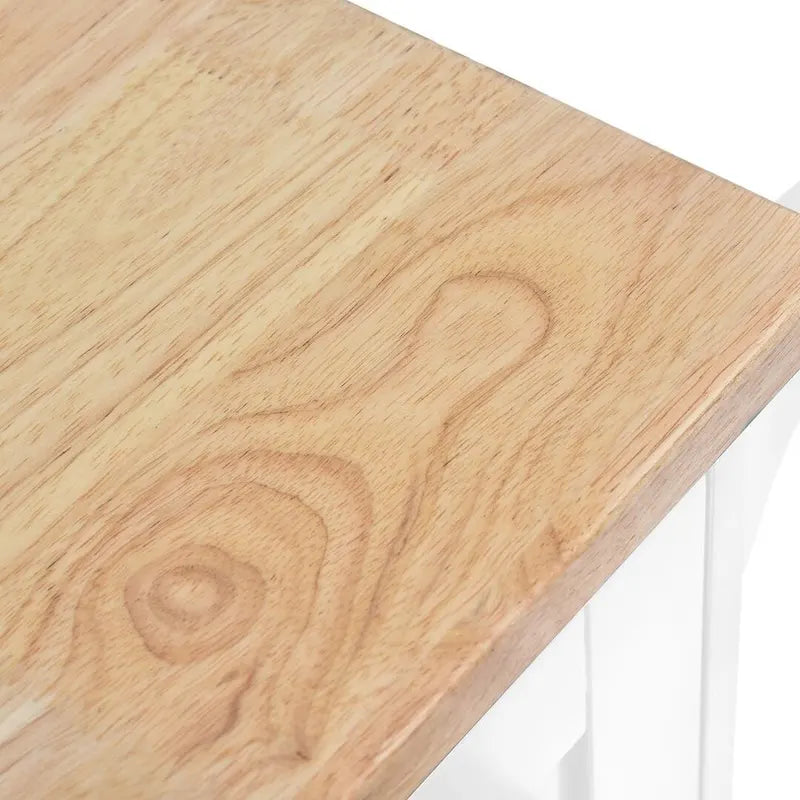Desserte de cuisine à roulettes, Meuble de rangement, Plateau en bois massif