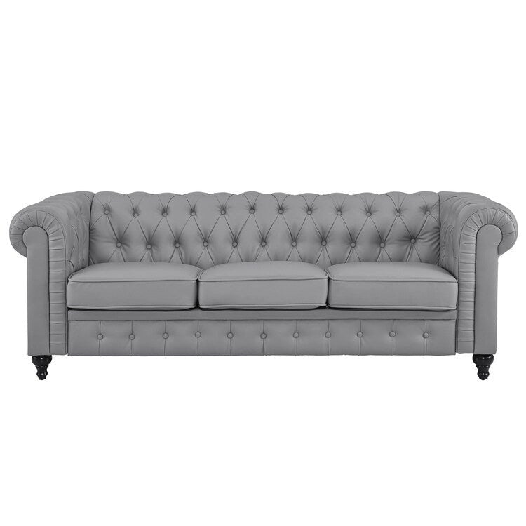 Canapé Chesterfield, confort luxueux pour salons douillets, canapé moderne du milieu du siècle, 3 places